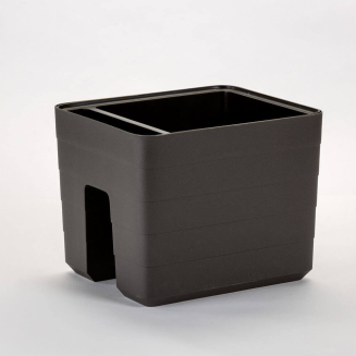 Balkonowa donica samo-nawadniająca Urbalive Berberis szary 26x30 cm - 2