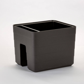 Balkonowa donica samo-nawadniająca Urbalive Berberis szary 26x30 cm - 2