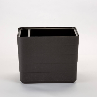 Balkonowa donica samo-nawadniająca Plastia Berberis 26x30 cm szary - 3