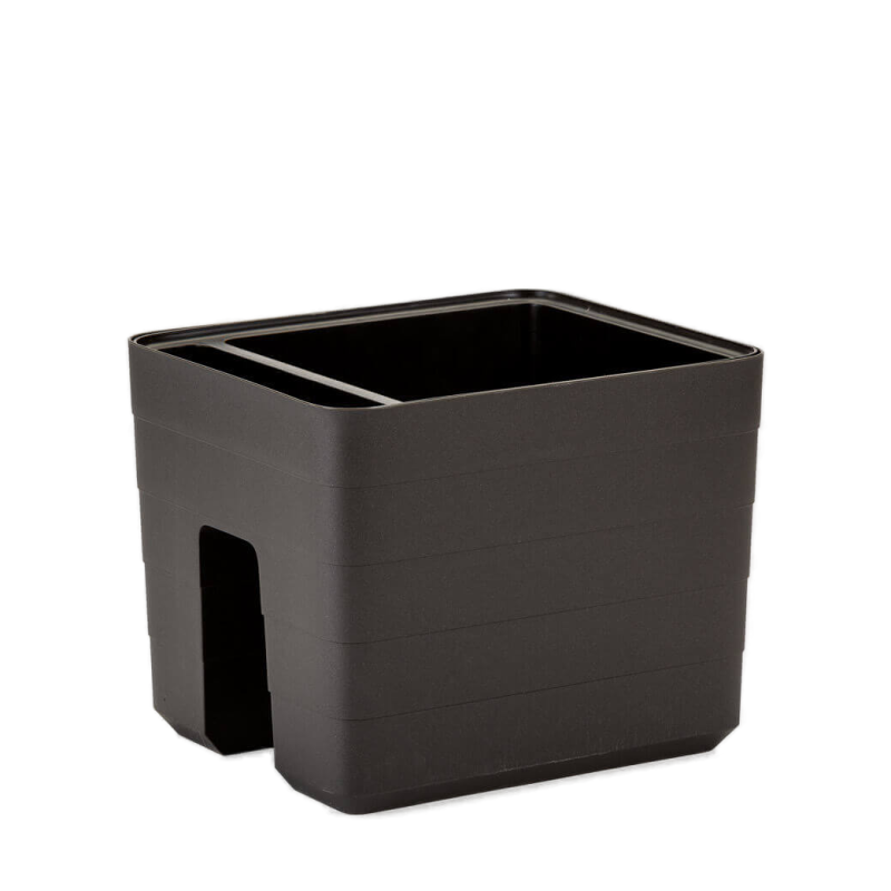 Balkonowa donica samo-nawadniająca Plastia Berberis 26x30 cm szary