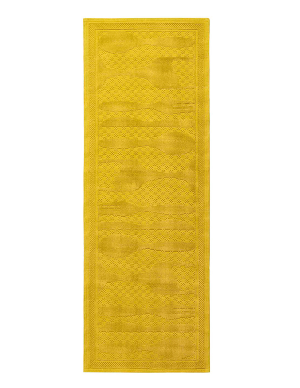  Bricini Grill Mustard kitchen rug 55x150 cm