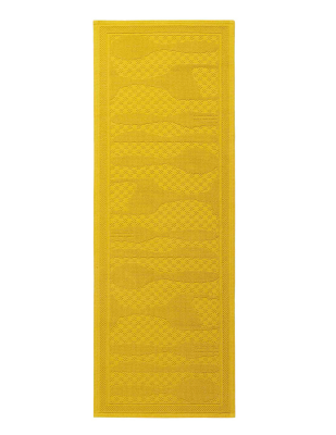  Bricini Grill Mustard kitchen rug 55x150 cm