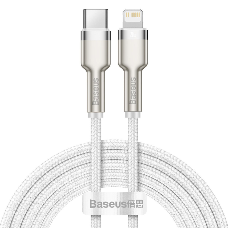 Kabel BASEUS Cafule USB-C-Lightning 2m 20W (biały)