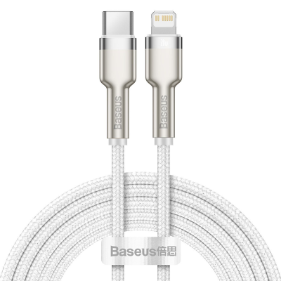 Kabel BASEUS Cafule USB-C-Lightning 2m 20W (biały)