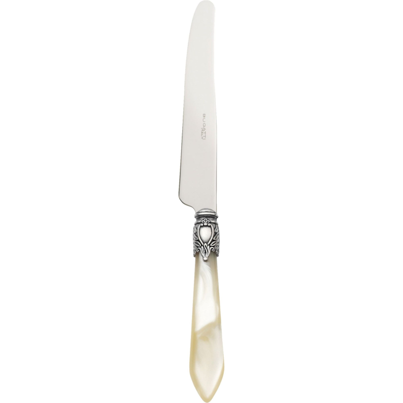 Nóż obiadowy Casa Bugatti Oxford Ivory/Old Silver