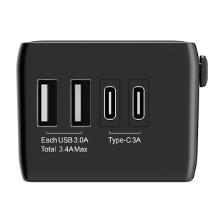 Adapter podróżny BLITZWOLF BW-TA1 4w1 2xUSB-A USB-C PD 20W - 3