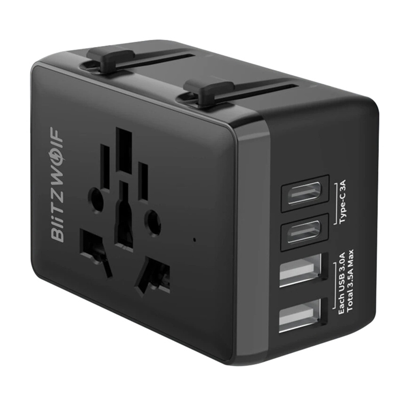 Adapter podróżny BLITZWOLF BW-TA1 4w1 2xUSB-A USB-C PD 20W