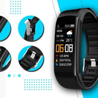 Smartwatch GIEWONT Czarno Niebieski 2 Paski GW200-7 - 2