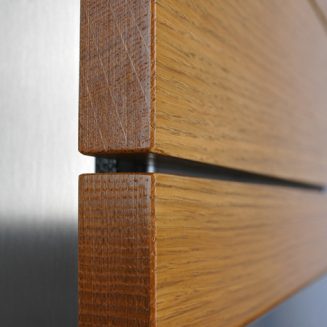  Keilbach Glasnost Wood letterbox, oak - 6