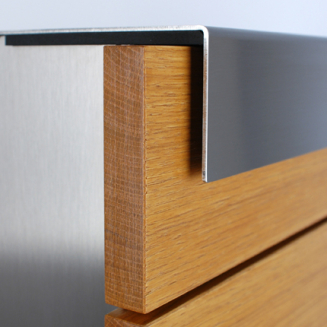  Keilbach Glasnost Wood letterbox, oak - 4