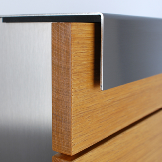 Skrzynka na listy Keilbach Glasnost Wood dąb - 4