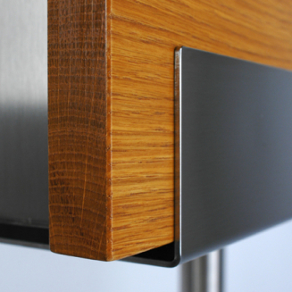  Keilbach Glasnost Wood letterbox, oak - 5