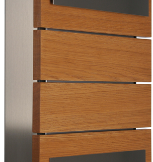  Keilbach Glasnost Wood letterbox, oak - 3