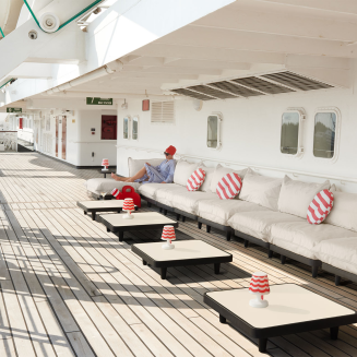 Zestaw mebli ogrodowych Fatboy Paletti Set Large Sahara ze stolikiem - 14