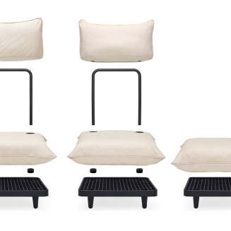 Zestaw mebli ogrodowych Fatboy Paletti Set Large Sahara ze stolikiem - 5