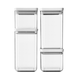 Zestaw 4 pojemników Brabantia Tasty+ Light Grey - 2