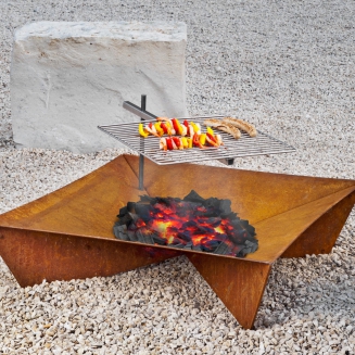  Garden fireplace with grill Keilbach Fluxus.grande - 10