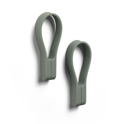 Haczyki ścienne magnetyczne Zone Denmark Loop Olive Green 2 szt.