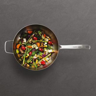 Patelnia stalowa stir-fry z pokrywą BergHOFF Graphite 28 cm - 3