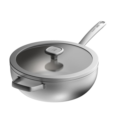 Patelnia stalowa stir-fry z pokrywą BergHOFF Graphite 28 cm