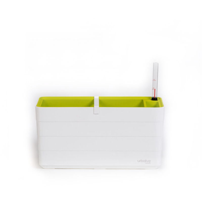 Donica samo-nawadniająca Urbalive Berberis biały 40x20 cm