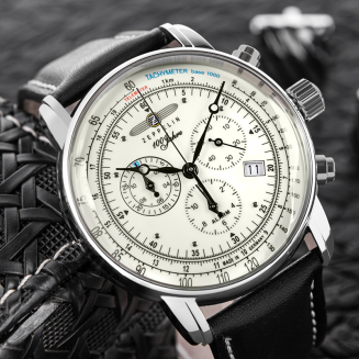 Zegarek Męski ZEPPELIN 100 Yahre 8680-3 + BOX - 4