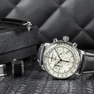 Zegarek Męski ZEPPELIN 100 Yahre 8680-3 + BOX - 5