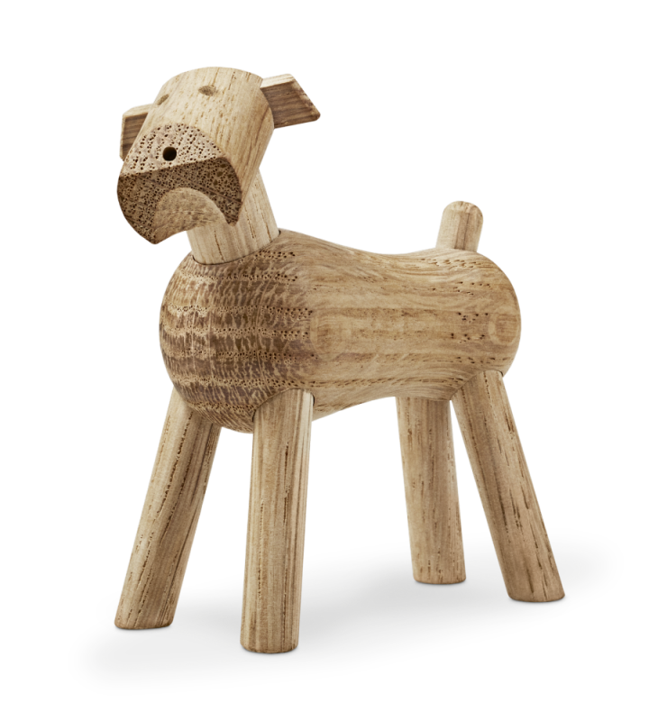 Figurka drewniana Kay Bojesen Dog Tim oak
