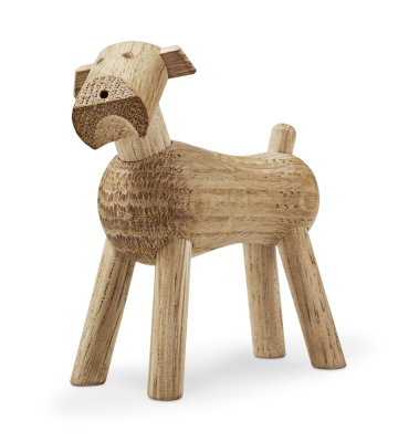 Figurka drewniana Kay Bojesen Dog Tim oak