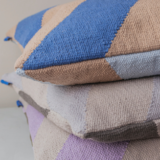 Poszewka na poduszkę Mette Ditmer ACROSS Grey & Sand 50×50 cm - 5