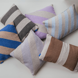 Poszewka na poduszkę Mette Ditmer ACROSS Grey & Sand 50×50 cm - 3