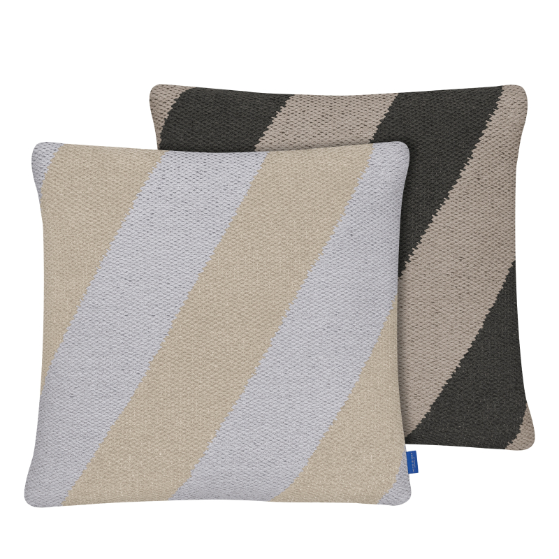Poszewka na poduszkę Mette Ditmer ACROSS Grey & Sand 50×50 cm