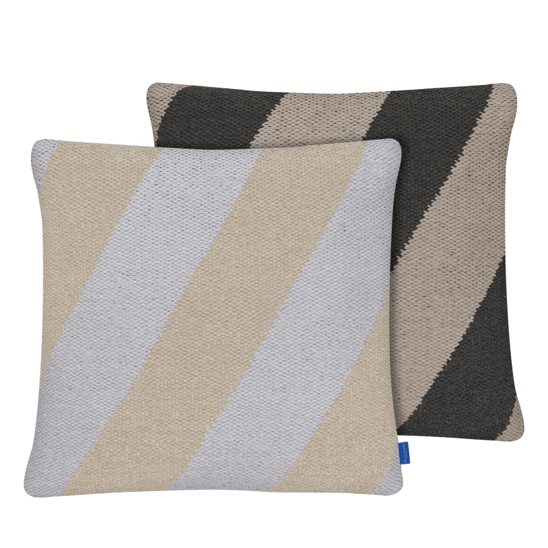 Poszewka na poduszkę Mette Ditmer ACROSS Grey & Sand 50×50 cm