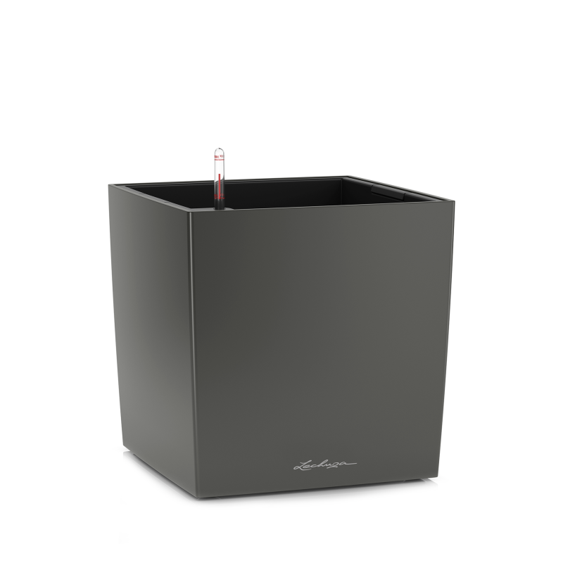  Lechuza Cube Premium 30 flowerpot | 40 | 50 anthracite metallic