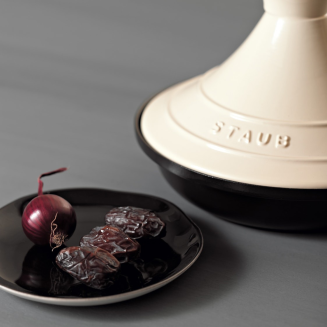 Naczynie do Tagine Staub beżowo-czarny 28 cm - 2