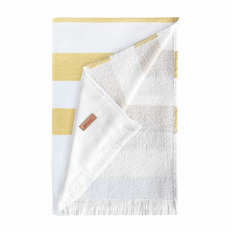 Ręcznik plażowy Bricini Costa Nova Mustard 180x180 cm - 2