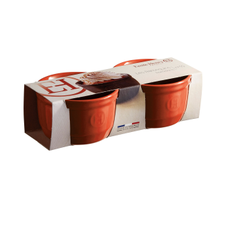 Zestaw dwóch miseczek do zapiekania typu ramekin Emile Henry N°10 czerwone - 2
