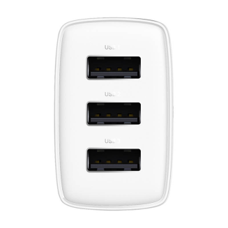 Ładowarka sieciowa BASEUS Compact Quick Charger 17W 3xUSB-A (biała) - 2