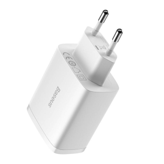 Ładowarka sieciowa BASEUS Compact Quick Charger 17W 3xUSB-A (biała) - 4