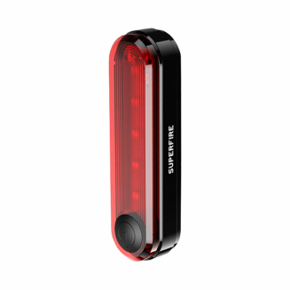 Lampka rowerowa tylna SUPERFIRE BTL01 230mAh USB - 2