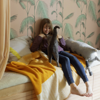 Koc Lapuan Kankurit KAAMOS white-orange 150x200 cm - 2