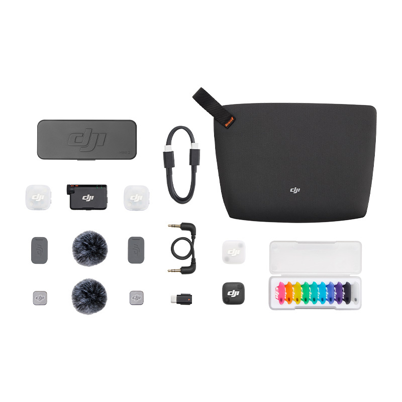 System mikrofonów bezprzewodowych DJI Mic Mini 2 (2 TX + 1 RX + Etui ładujące)