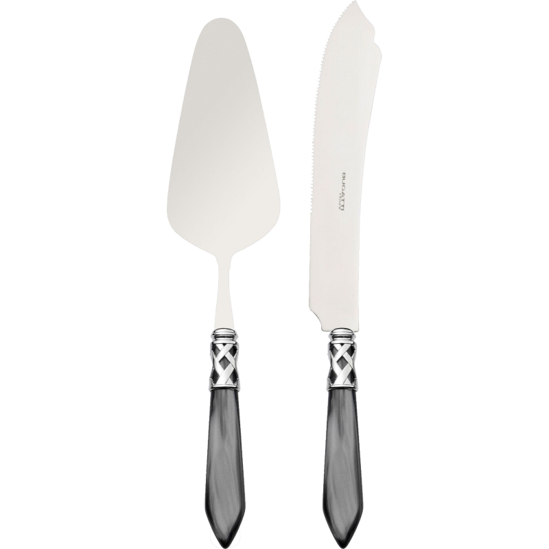 Zestaw do serwowania ciasta Casa Bugatti Aladdin Black/Steel