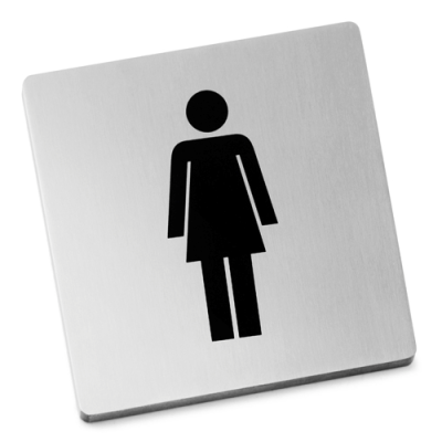  Zack Indici sign for women's restroom