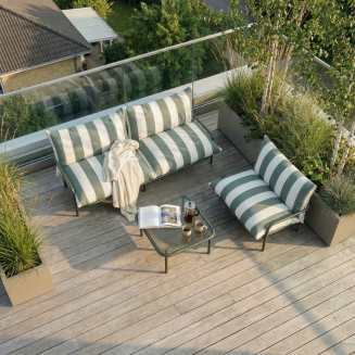 Sofa ogrodowa SACKit Mollis Lounge Sofa 2 Seater Renesse Olive - 2