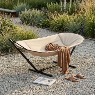 Hamak ze stojakiem SACKit Cobana Hammock Alu Boucle Beige - 3