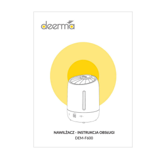 Ultradźwiękowy nawilżacz powietrza Deerma F600 Czarny - 7