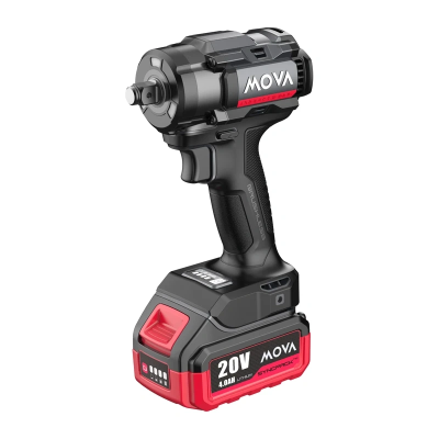 Klucz udarowy bezszczotkowy MOVA PW380K 20V 380Nm 1/2"  (bateria i ładowarka w zestawie)