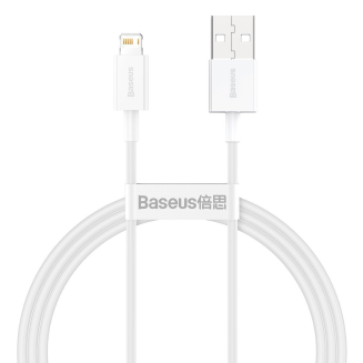 Kabel USB do Lightning Baseus Superior Series, 2.4A, 1m (biały) - 2