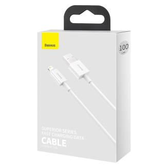 Kabel BASEUS Superior USB-A-Lightning 1m (biały) - 11